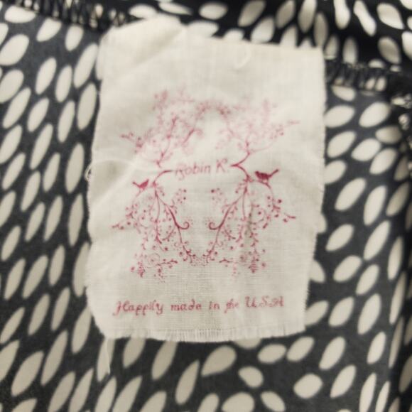 Robin K Black Peplum Top Small - Picture 6 of 6